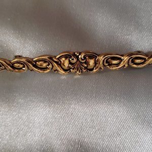 Sarah Coventry Bar Pin with Scroll Work Design